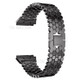 Stainless Steel Hexagon Mesh Watchband with Interlock Clasp for Fitbit Ionic - Black