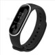 Two-tone Soft Silicone Watch Strap Band for Xiaomi Mi Band 3 - Black