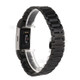 Three Beads Stainless Steel Watch Band Strap for Fitbit Charge 2 - Black