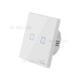 SONOFF T2EU2C-TX 86 WiFi Smart Switch APP RF433 Remote Control for Alexa Google Home EU Plug - 2 Gang