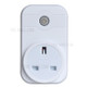 WiFi Smart Socket Outlet Cell Phone Remote Control with Timing Function - White / UK Plug