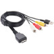 Digital Camera USB + AV Cable for Sony DSC-W210 / W220 / W230 / W270 / W290, Length: 1.2m