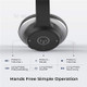 HC5 Business Bluetooth 5.0 CVC8.0 Noise Reduction Headphone 22H Voice Games Laptop Mobile Phone Tablet Headset with Mic