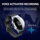 S8 8GB Voice Recorder Bracelet Sound Voice Activated Recording Device Digital Watch for Lectures Meetings Interviews Classes