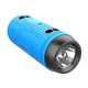 ZEALOT A1 Portable Outdoor Bluetooth Speaker Wireless Waterproof Flashlight FM AUX Music Subwoofer - Blue