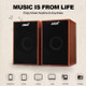 SADA V-160 USB Wired Wooden Combination Speakers Computer Speakers Bass Stereo Music Player Subwoofer Sound Box for Desktop Laptop Notebook Tablet PC Smart Phone