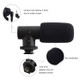 ADAI VK-01 Microphone with Handheld Tripod Phone Clamp Set for 3.5mm Audio Equipment - Black