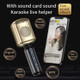 KM600 Wireless Bluetooth Handheld Karaoke Singing TWS Microphone - Gold