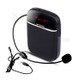 APORO Portable Voice Amplifier for Teachers with Wired Microphone Headset Waistband Rechargeable Personal BT Speaker Support Music FM TF Card for Classroom Meeting - Black