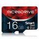 MICRODRIVE 16G UHS-I U1 48MB/s Plug and Play TF Card Class 10 MicroSD with A Free Card Adapter Driver-Free Memory Card