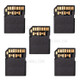 5Pcs/Set UHS-II 4.0 Micro-SD SDHC SDXC TF Card to SD SDHC SDXC Card Adapter Kit