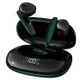 Y2 TWS Wireless Bluetooth 5.1 Low Latency E-sports Earphone Digital Display Music Game Headset - Green