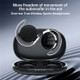 TWS-F2 Wireless Bluetooth 5.2 Wireless Earphone Stereo Sound Noise Reduction Low Delay Sports Running Headset with Charging Case - Black