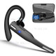 YYK525 Business Car Single Ear Wireless Earhook Bluetooth Headset Digital Display Hands-free Earphone with Charging Case