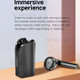 FINEBLUE F5 Pro Business Wireless Bluetooth Earphones with Clip-on Lavalier Charging Case - Black