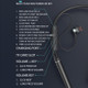 Sport Running Wireless Bluetooth Neckband Headset Stereo Music In-ear Earphone Support TF Card - Black