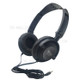 A18 Stereo Bass Headphones Noise Canceling Wired Headsets Foldable Earphone - Black