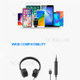 LINK DREAM H360 USB Headset with Microphone for Computer 3.5mm Earphone Mute Noise Cancelling Call Center Headphones