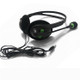 3.5mm Wired Headset Portable Over-Ear Headphones with Rotating Microphone