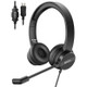 EKSA H12E USB Wired Over-ear Headphone Call Operator ENC Noise-cancelling Headset with Rotatable Microphone