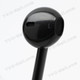 3.5mm Wired Stereo Earphone Mobile Phone Headset with Wire Control Mic for iPhone 5 - Black
