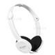 KUBITE T-111 3.5mm Wired Over-ear Headphones Foldable Sports Headset Portable Music Gaming Earphones - White