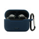 Anti-fall Silicone Case for TOZO NC2 Wireless Bluetooth Headphones Cover with Anti-lost Carabiner - Midnight Blue