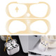 For AirPods 3 Bluetooth Earphone Charging Case Decorative Decal Metal Protection Sticker - Gold/Sun Pattern