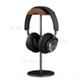 Universal Wood Aluminum Alloy Headphone Stand Gaming Headset Holder Bracket Display Rack with Solid Metal Base for AirPods Max - Black