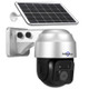 HISEEU Solar Security Camera Outdoor 2MP Wireless WiFi PTZ Surveillance Camera Infrared Night Vision 2-Way Audio PIR Motion Detection Camera