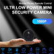 1080P Mini Camera 2MP WiFi Security Monitor Two-way Audio Camera with Infrared Night Vision Wide Angle PIR Motion Detection Functions Support Card/Cloud Storage and Mobile App Storage WiFi Hotpot