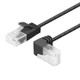 CE-LINK 2m UTP Patch Cable 10Gbps 500MHz Cat6a Slim Ethernet Cable Gigabit High Speed RJ45 LAN Network Cable - Down Angle
