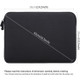 HAWEEL Splash-proof Shockproof Oxford Sleeve Laptop Pouch for 15-inch Tablets/Notebooks - Black