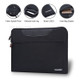 HAWEEL Waterproof Shockproof Oxford Sleeve Pouch Handbag for 15-inch Laptops/Tablets - Black