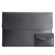 CARTINOE 15.4-inch Anti-Scratch Waterproof PU Leather Laptop Sleeve Cover+Mouse Bag, 39*26cm - Dark Grey