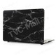 Marble Texture Hard Plastic Case for Apple MacBook Pro 13.3 Inch - White / Black