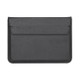 Envelop Style PU Leather Laptop Bag Sleeve Pouch for MacBook Air 13.3-inch/iPad Pro 12.9 - Black