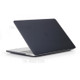 Anti-scratch Matte Plastic Front and Back Protective Case for MacBook Pro 13 inch 2016 A1706/A1708/A1989/A2159/A2251/A2289/A2338 - Black