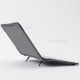 Two-pieces Plastic + TPU Hybrid Case with Stand for MacBook 12-inch with Retina Display (2015) - Grey