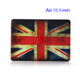 Vintage UK Flag Rubberized Hard Shell Cover for Apple Macbook Air 13.3