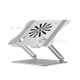 Foldable Laptop Cooler Angle Adjustable Stand Holder with Cooling Fan for 10-17.3inch Notebook