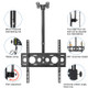 DJ02 0.9m 360-Degree Rotation TV Ceiling Mount Television Wall Holder Bracket Fits 32 to 55 Inch LED, LCD, OLED Screen