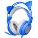 SOMIC G952 Blue Head-mounted Headset Cute Cat Ear 3.5MM Gaming Headphone