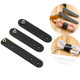 SOYAN 3PCS/Lot PU Leather Earphone Bobbin Winder Cable Organizer - Black