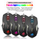 HXSJ X200 8000 DPI RGB Mouse Luminous Colorful LED Light 8-Button Wired Laptop Gaming Mouse