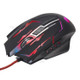 K1021 6-Key Wired 800dpi-1200 dpi-1600dpi-2400dpi Optical Gaming Mouse with Colorful Light