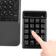 2.4Ghz Wireless 19 Keys Numeric Keypad Mechanical Feel Number Pad Keyboard for Laptop Desktop PC Notebook - Black