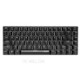 Ajazz AK33 82 Keys USB Wired Mechanical Keyboard Monochromatic Backlight Gaming Keyboard Black with Blue Switches - Black