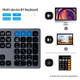 BK9803 Bluetooth Keyboard 101 Keys Rechargeable Portable Wireless Bluetooth Tablet Keyboard for Android Windows MacOS