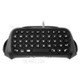 Portable 3.5mm Plug Bluetooth Keyboard Wireless Mini Keyboard for PS4 Controller - Black